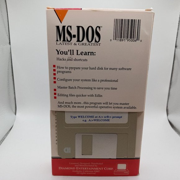 MS DOS Latest and Greatest VHS Floppy Video Everything You Need To Know Vintage - Picture 5 of 9
